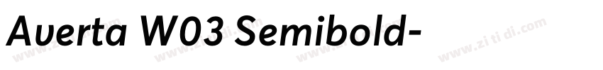 Averta W03 Semibold字体转换 Averta W03 Semibold字体转换